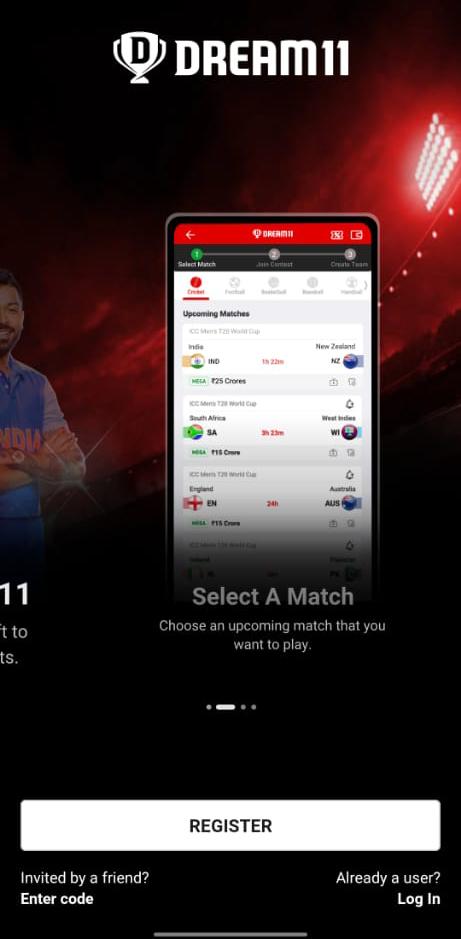 register on Dream11