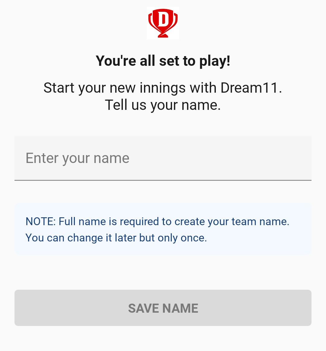 Enter your name