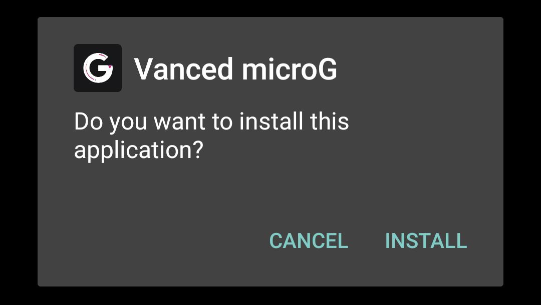 click on install