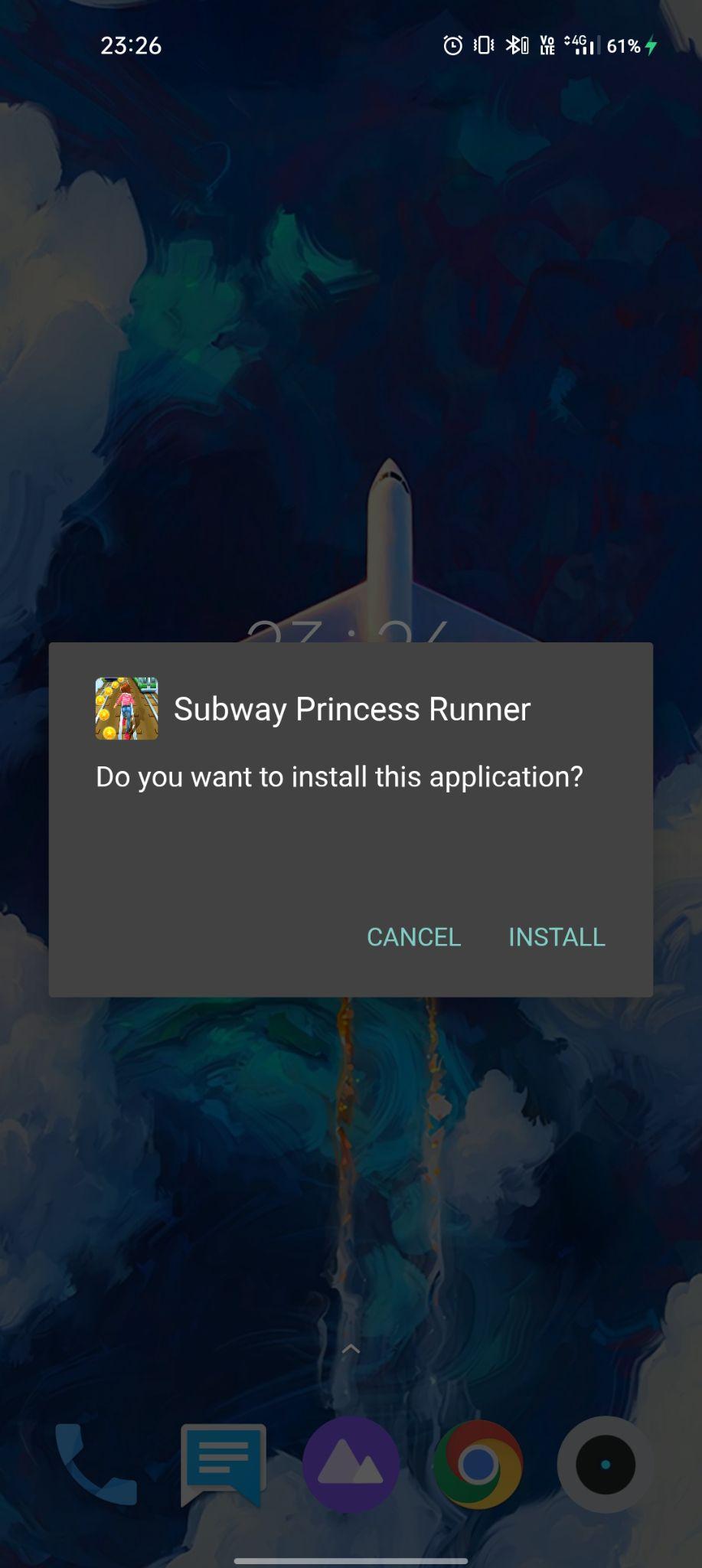 click on install