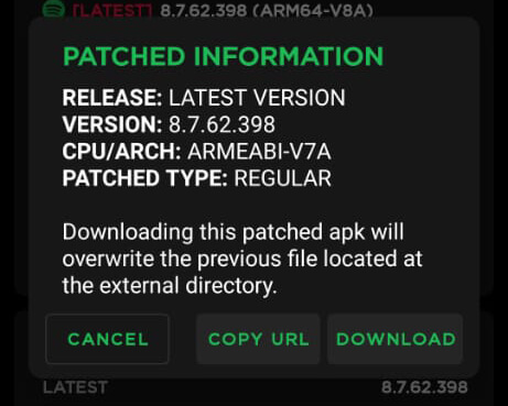 click on download