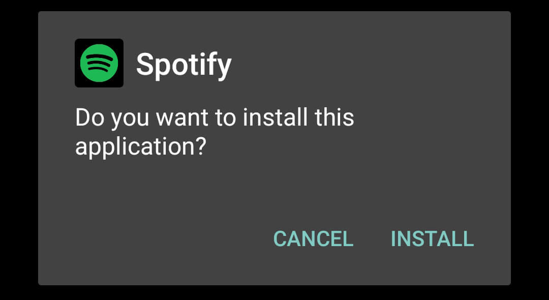 click on install