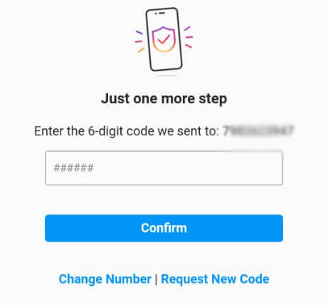 confirm phone number