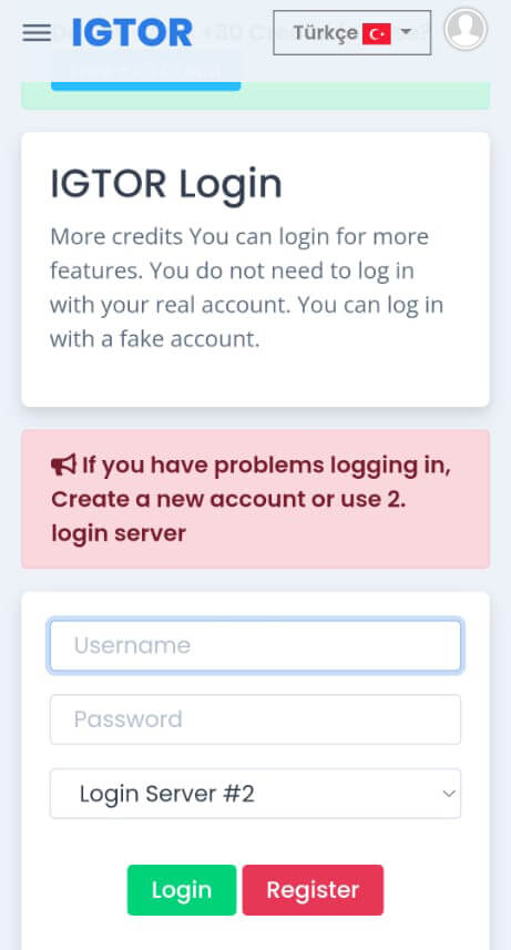 IGTOR screenshot