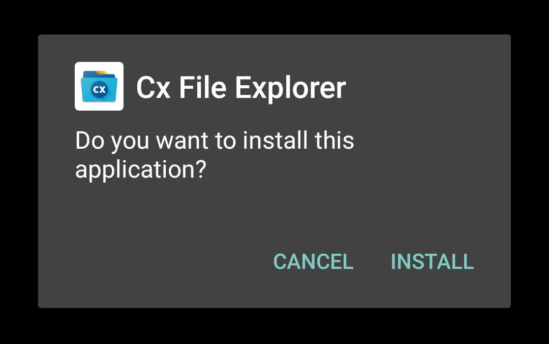 click on install