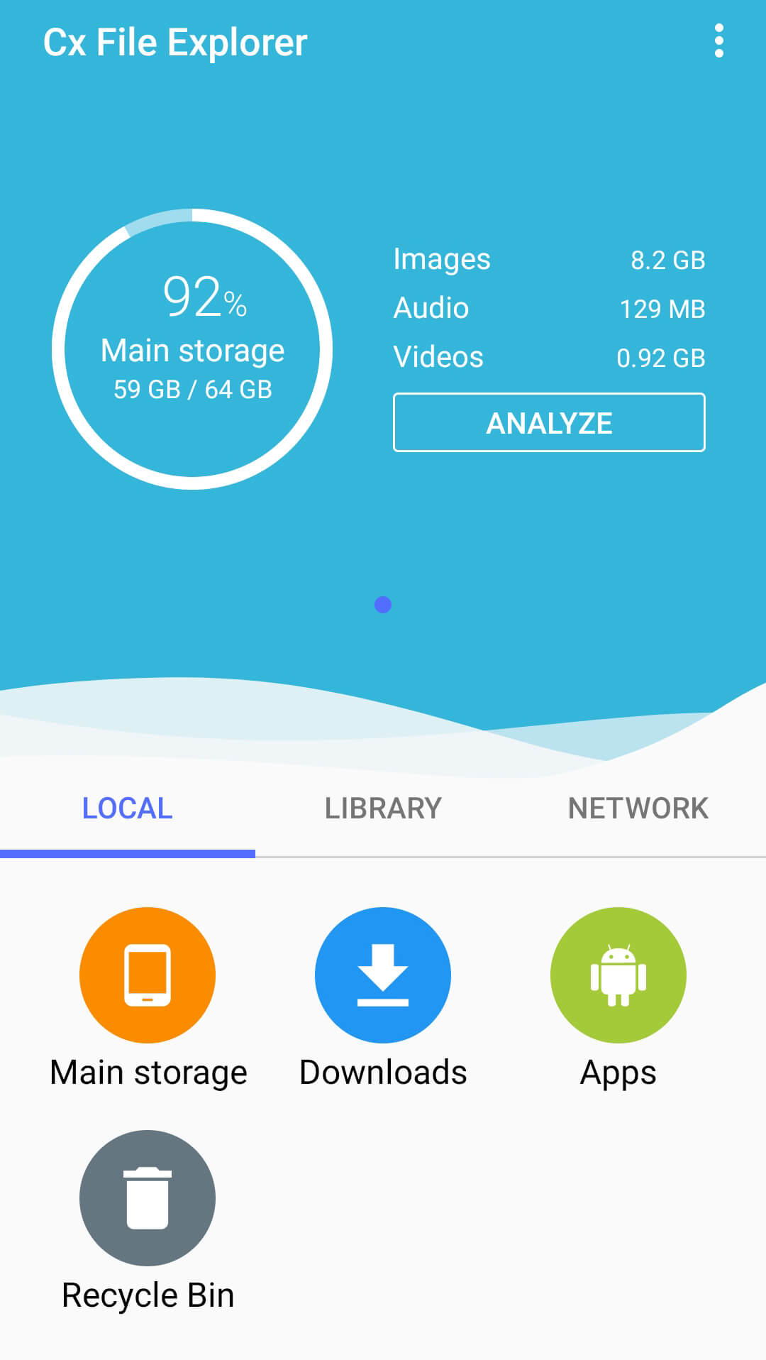 CX File Explorer screenshot