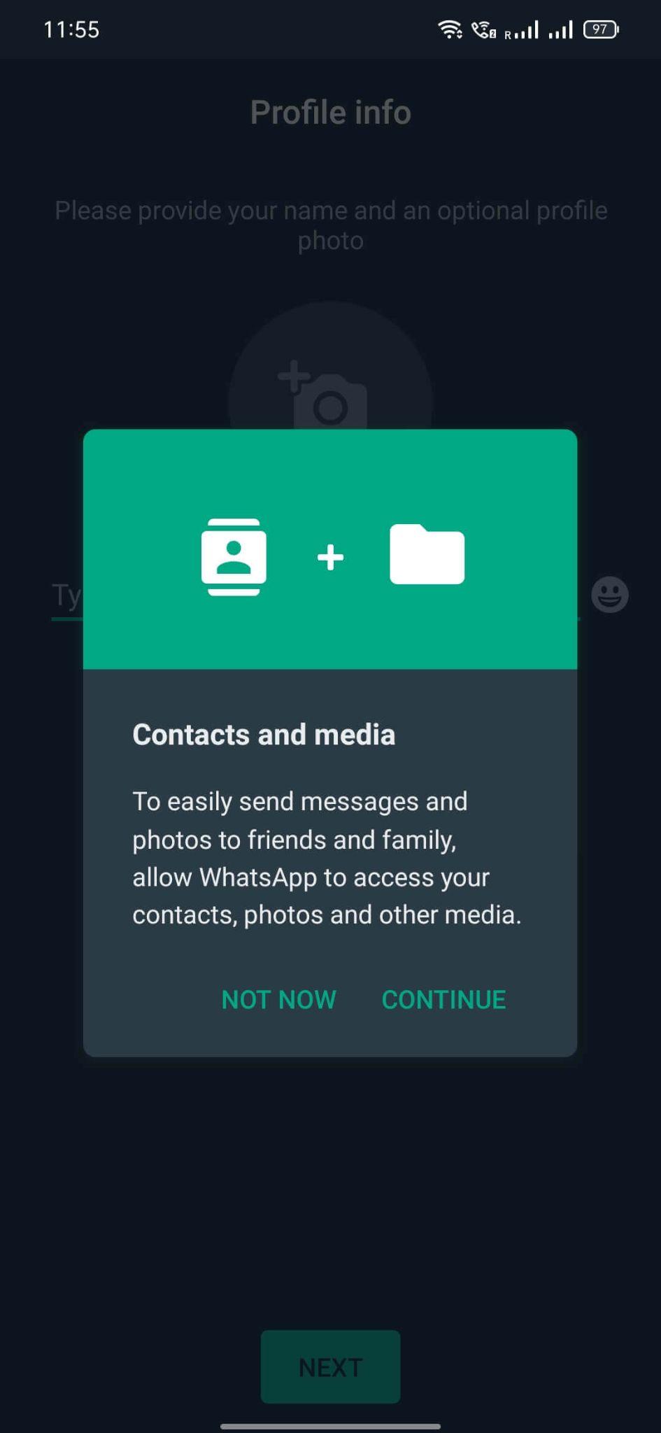 WhatsApp screenshot
