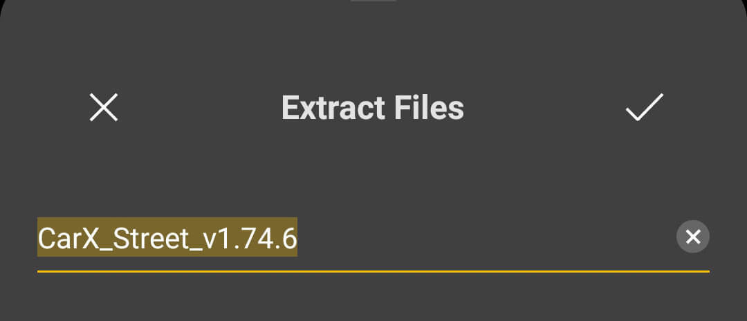 extract files