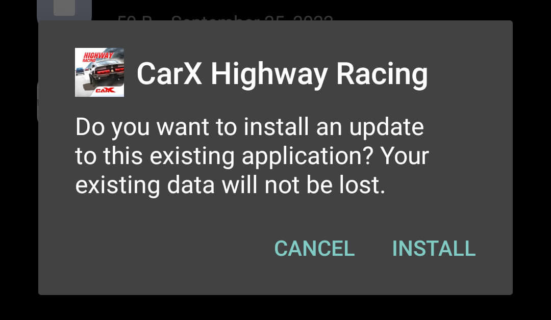 click on install
