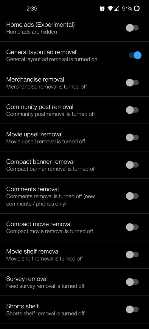 YouTube ReVanced screenshot