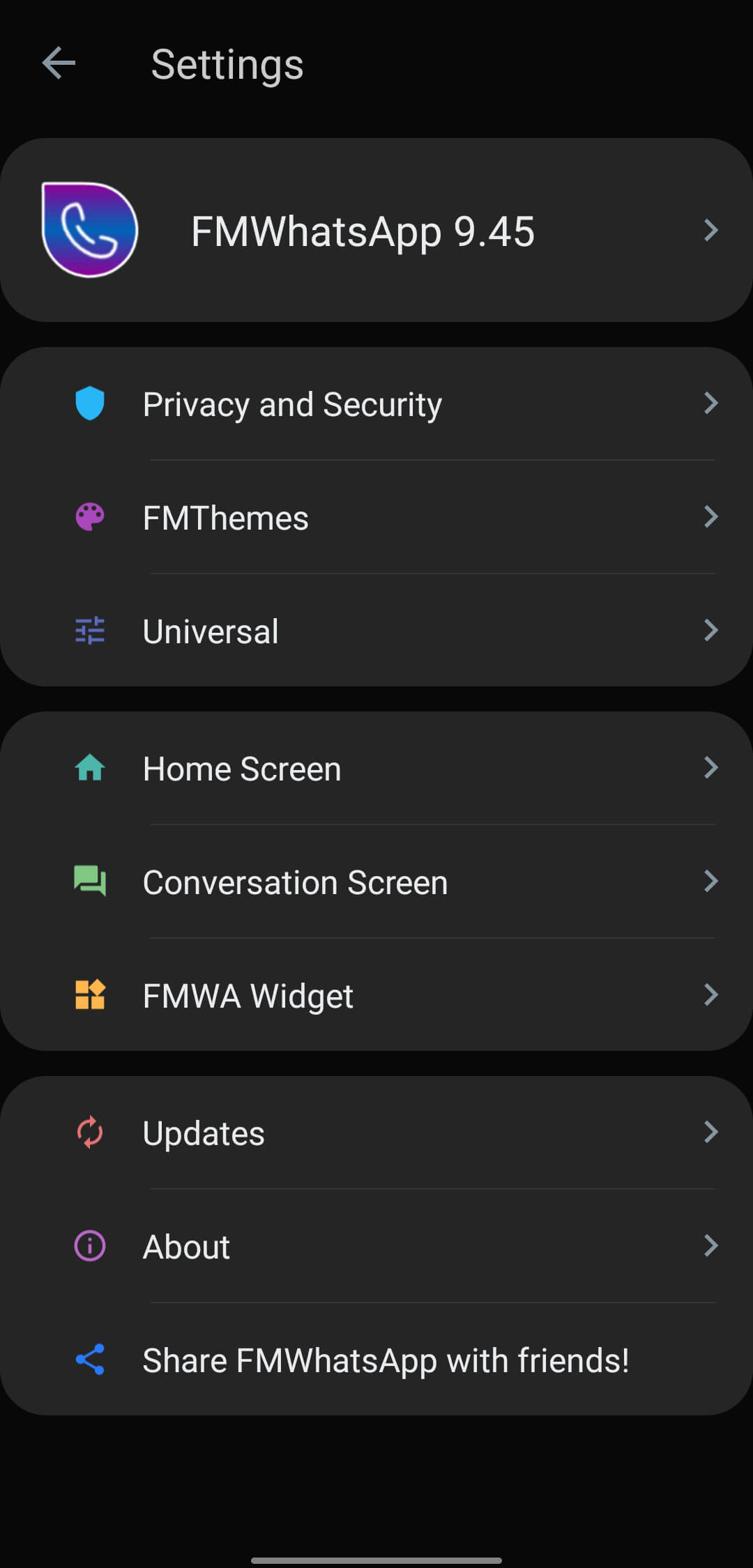 FMWhatsApp screenshot
