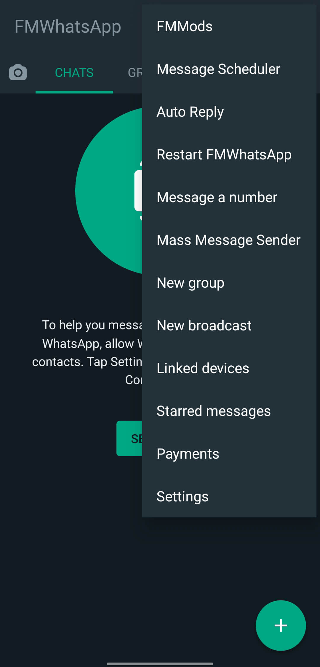 FMWhatsApp screenshot