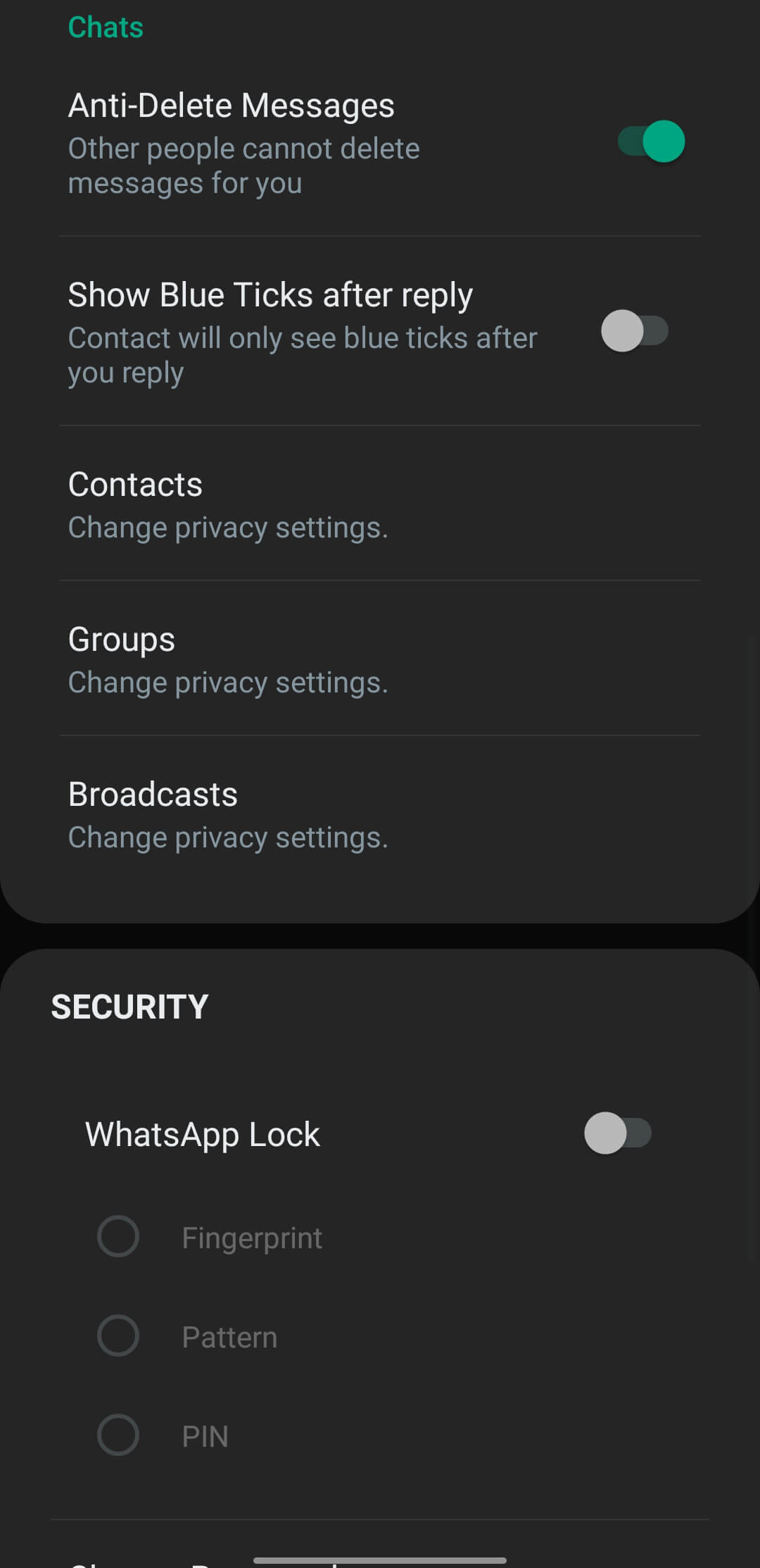 Fouad WhatsApp screenshot