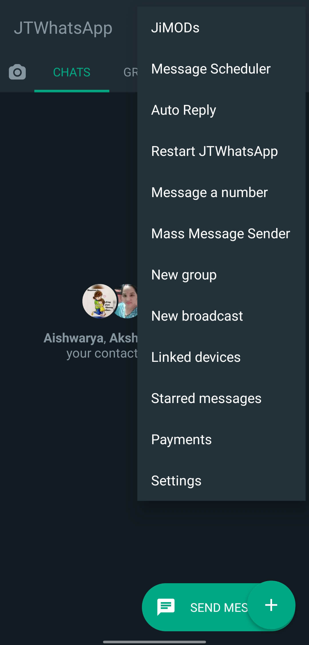 JTWhatsApp screenshot