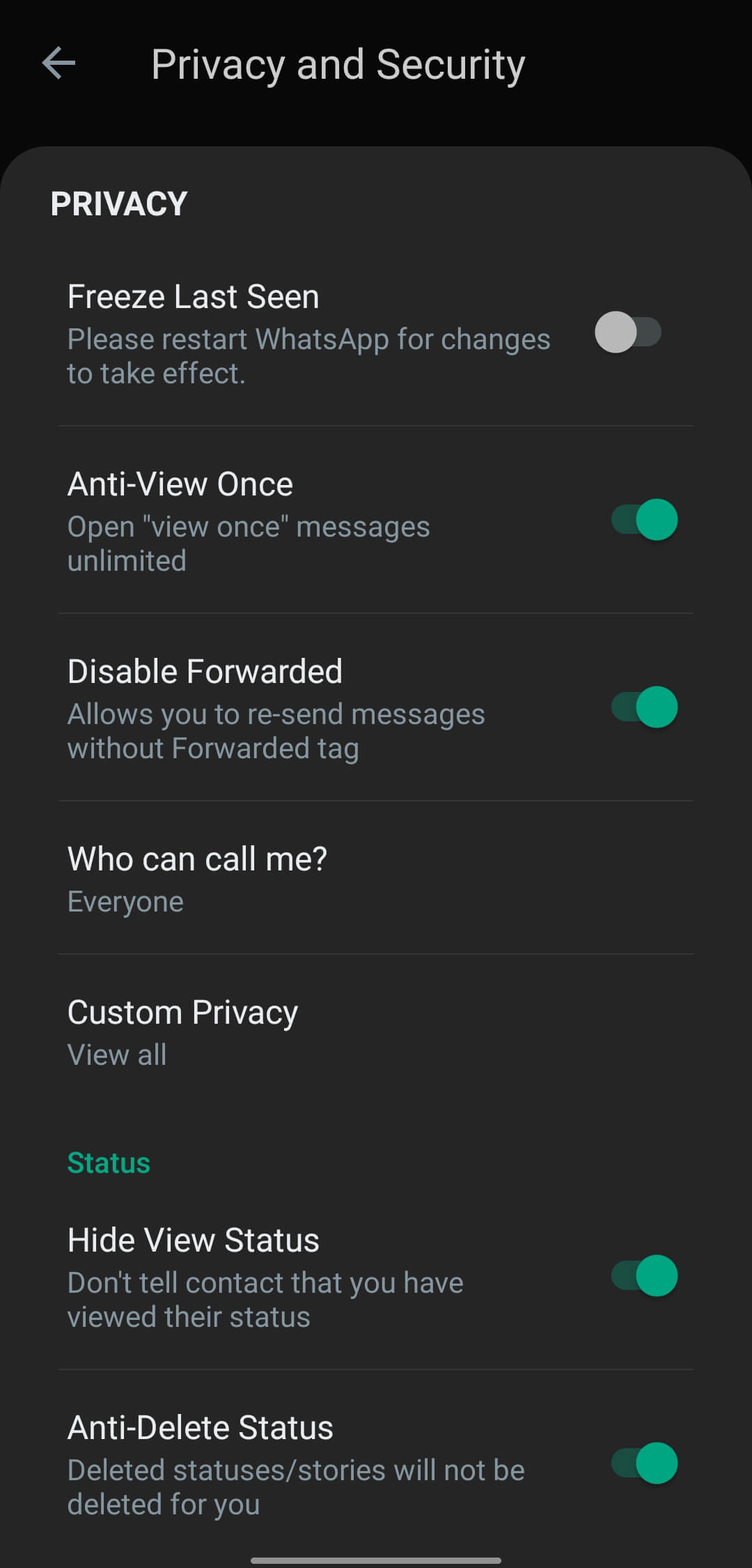 JTWhatsApp screenshot