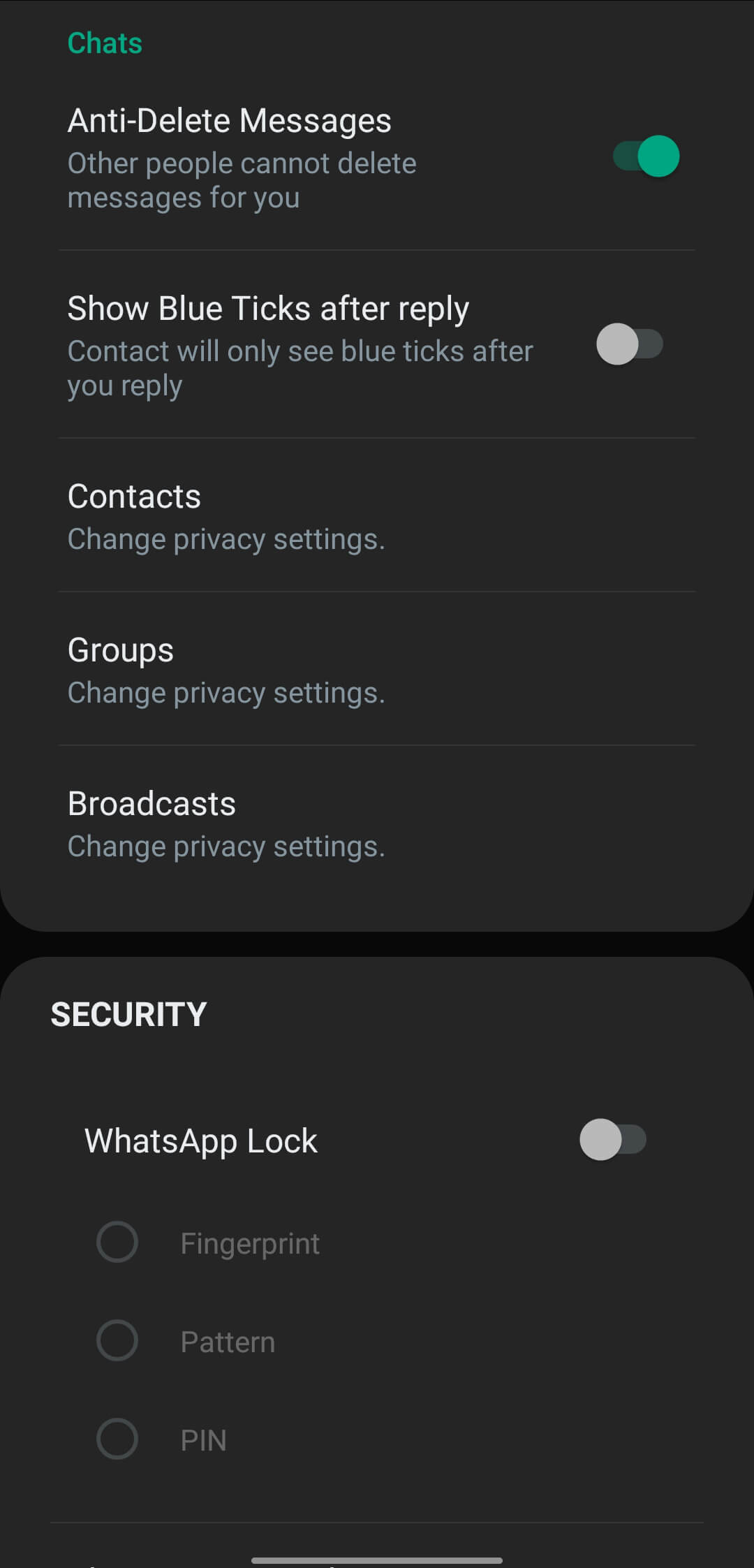 JTWhatsApp screenshot