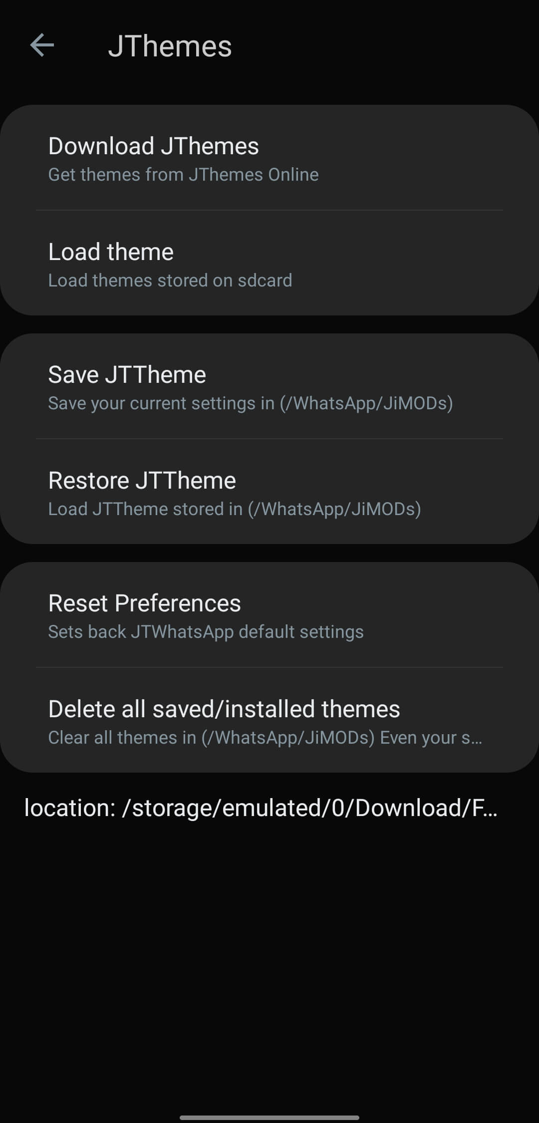 JTWhatsApp screenshot
