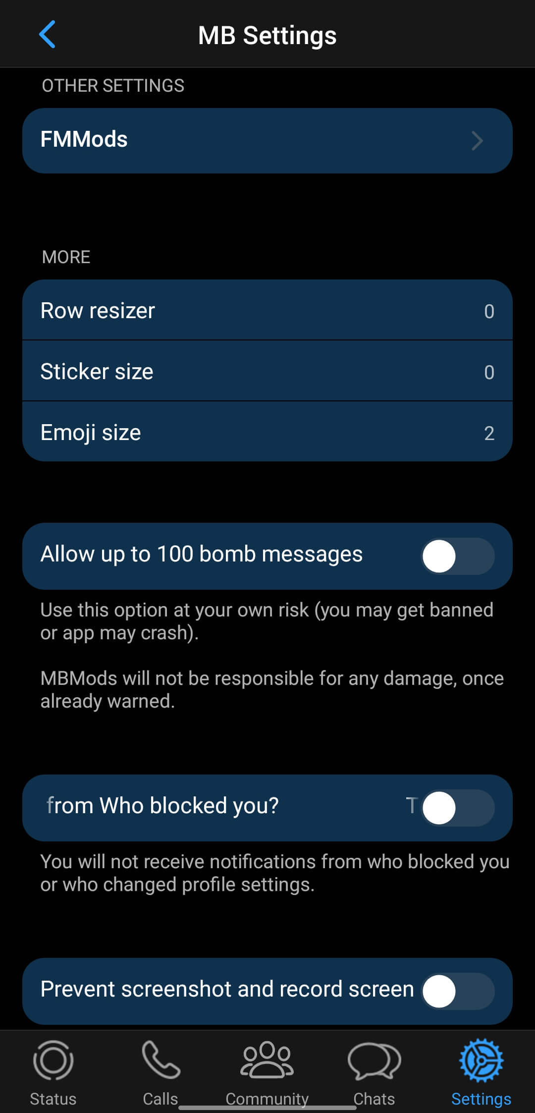 MBWhatsApp screenshot