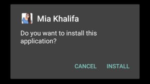 click on Install
