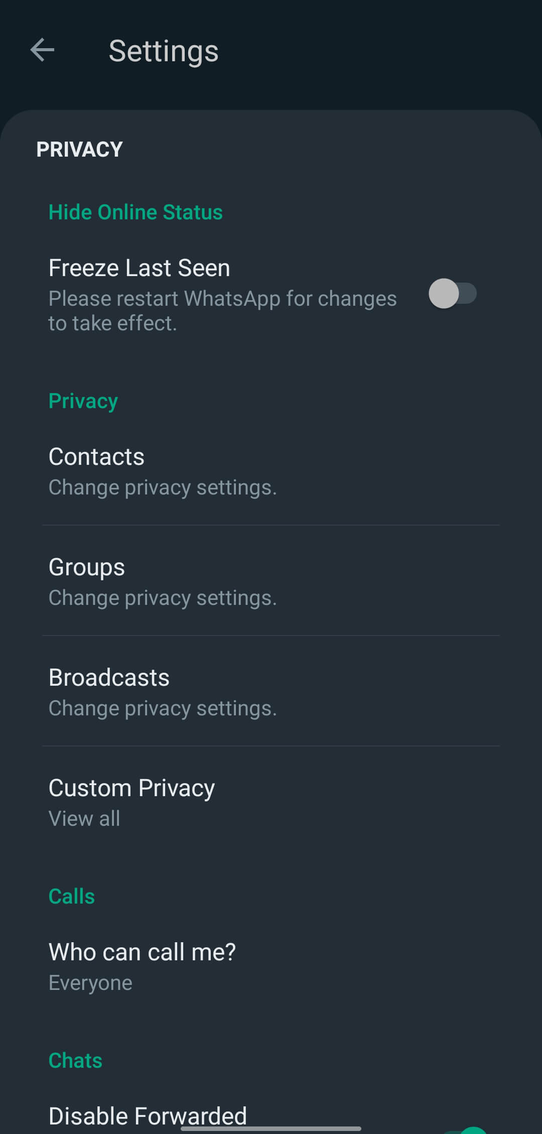 OGWhatsapp screenshot