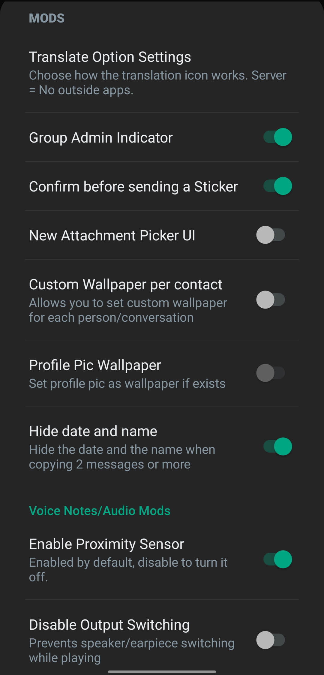 WhatsApp Aero screenshot