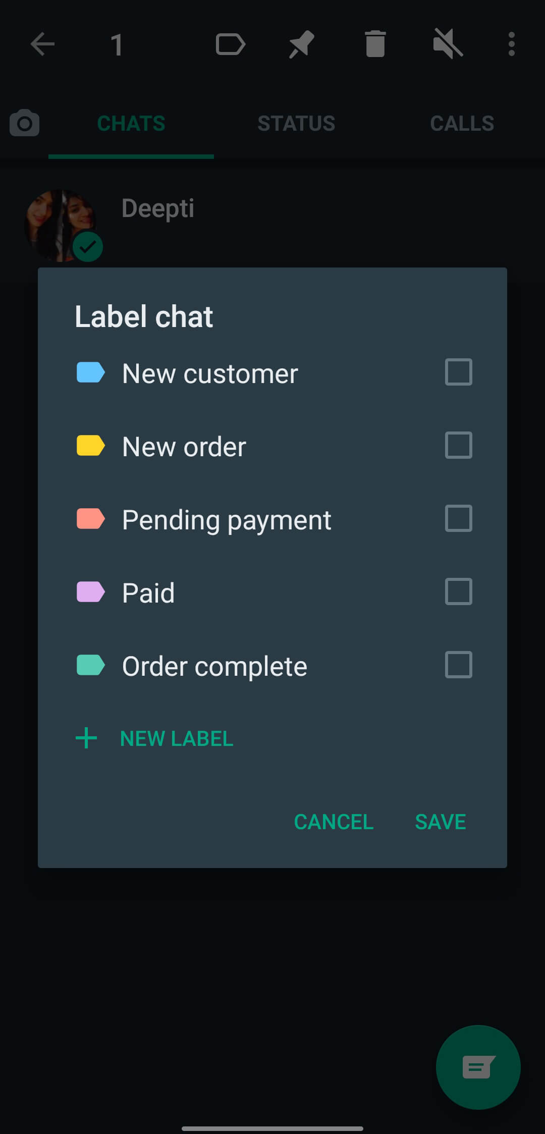 Whatsapp Business screenshot