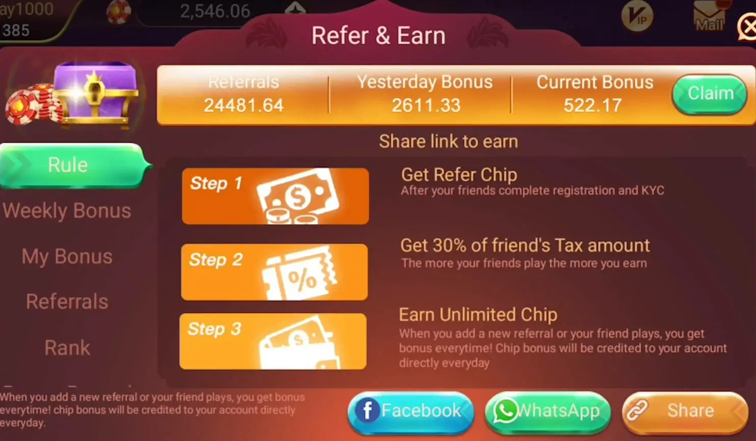 Rummy Golds screenshot