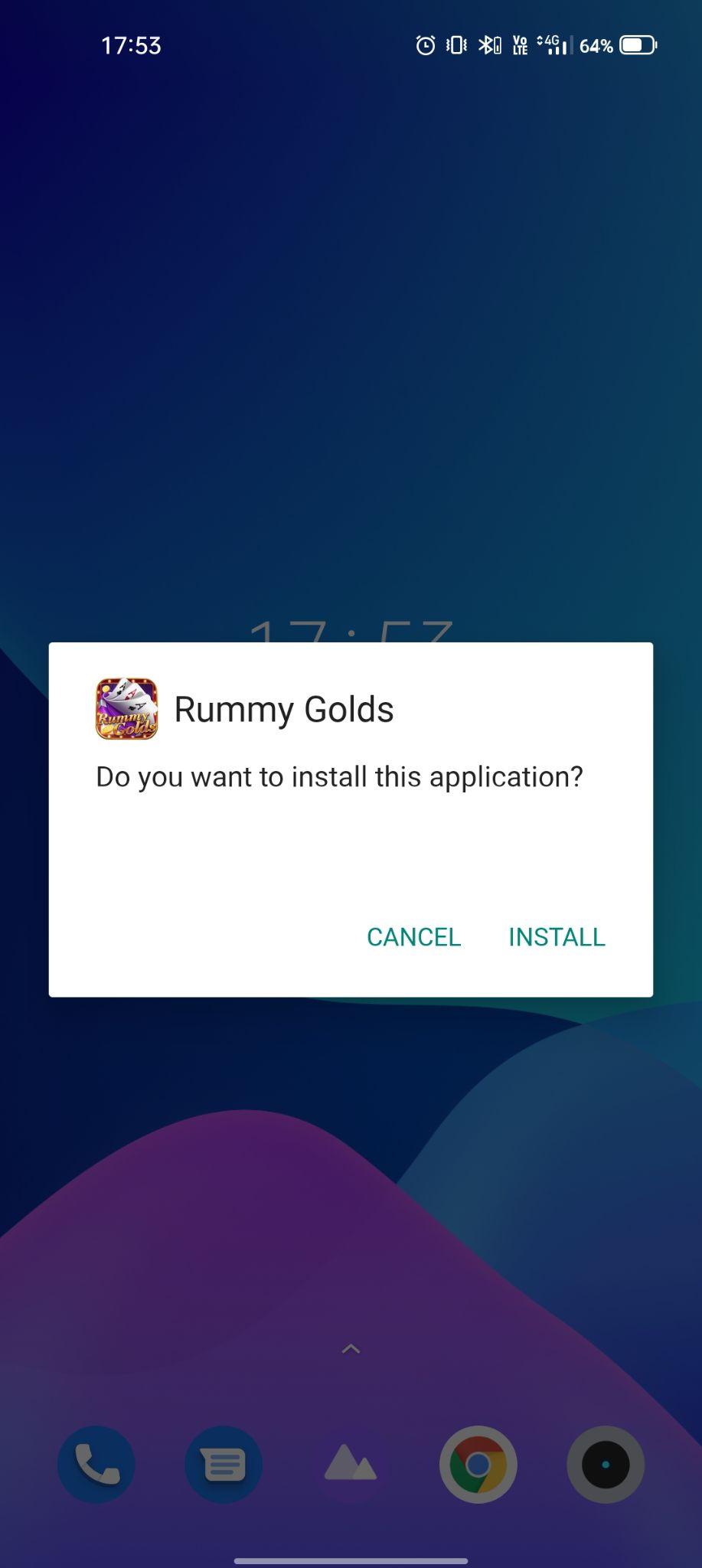 click on install