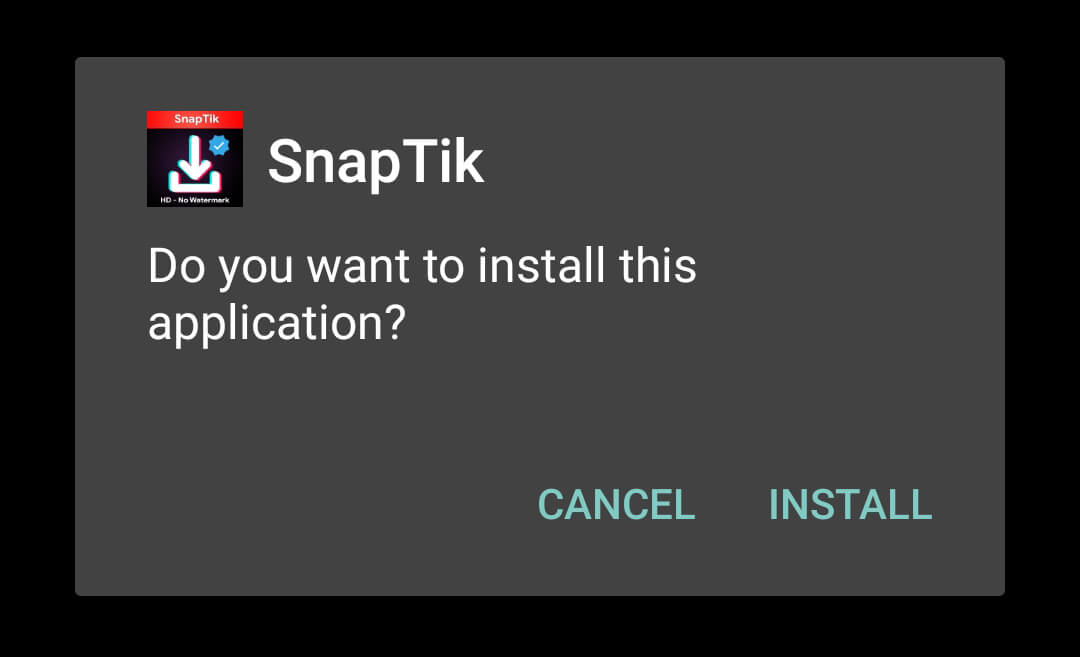 click on install