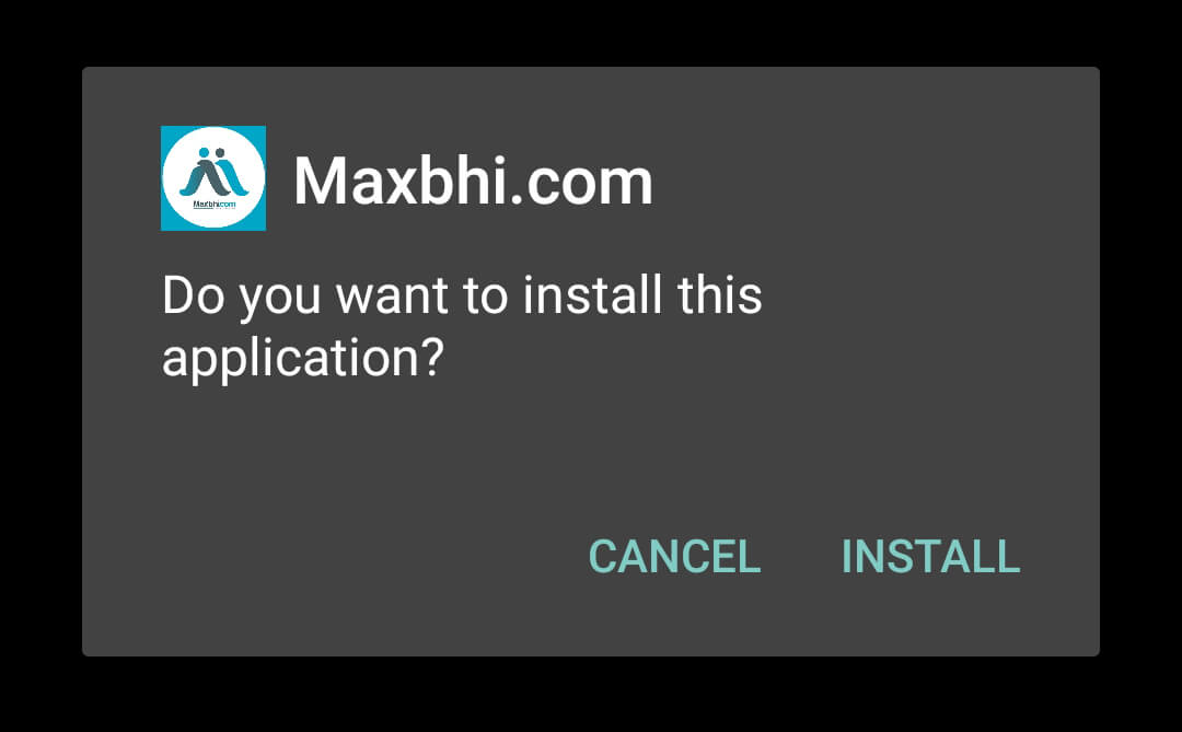 click on install