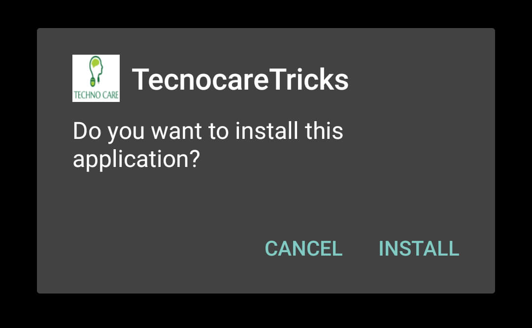 click on install
