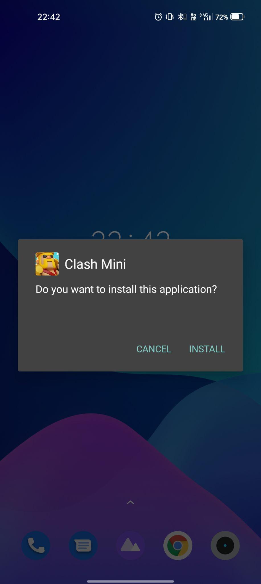 click on install