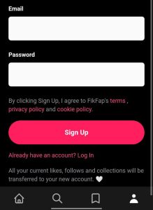 Enter your email & password