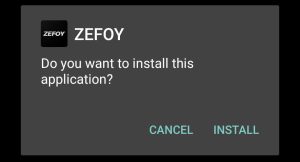 click on Install