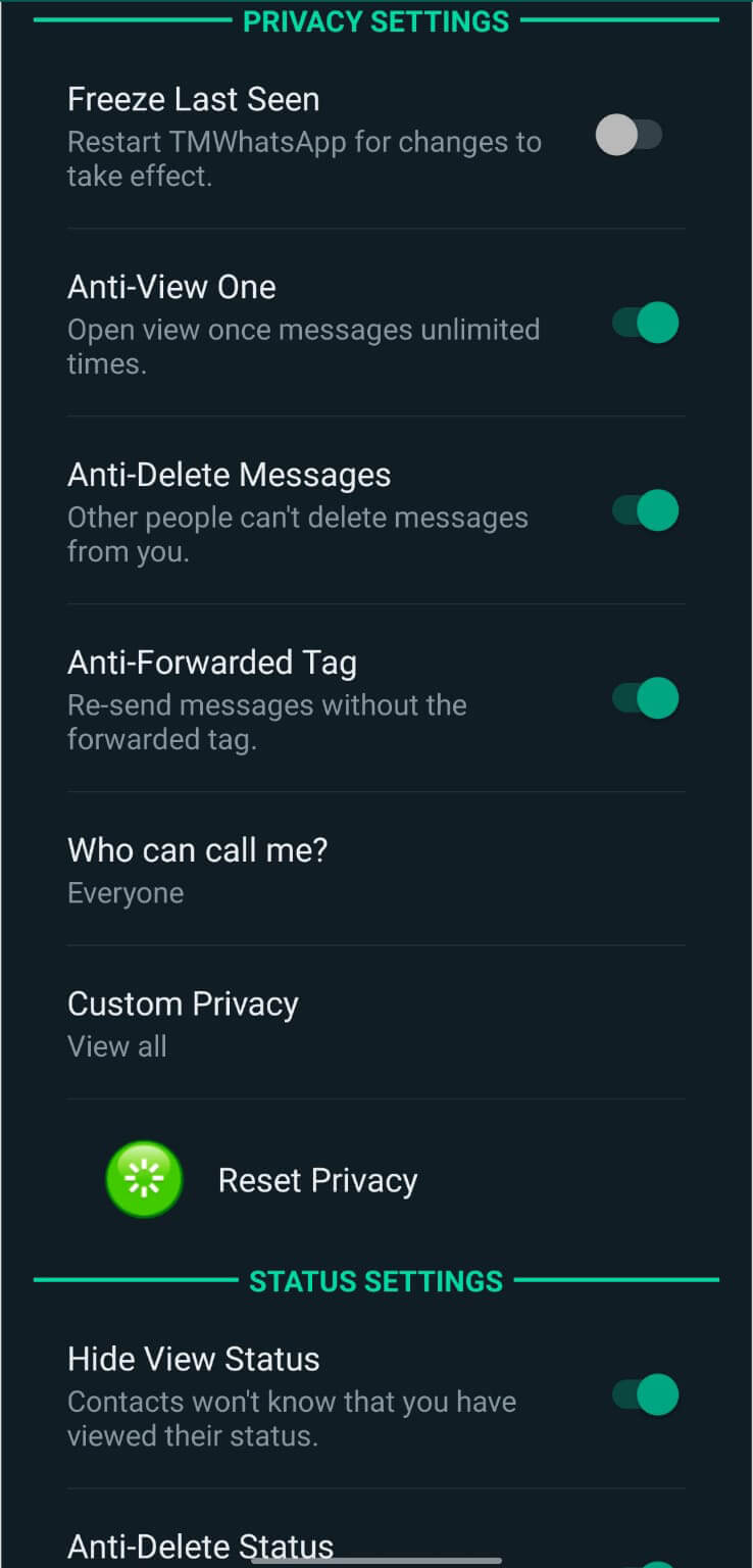 TM WhatsApp screenshot