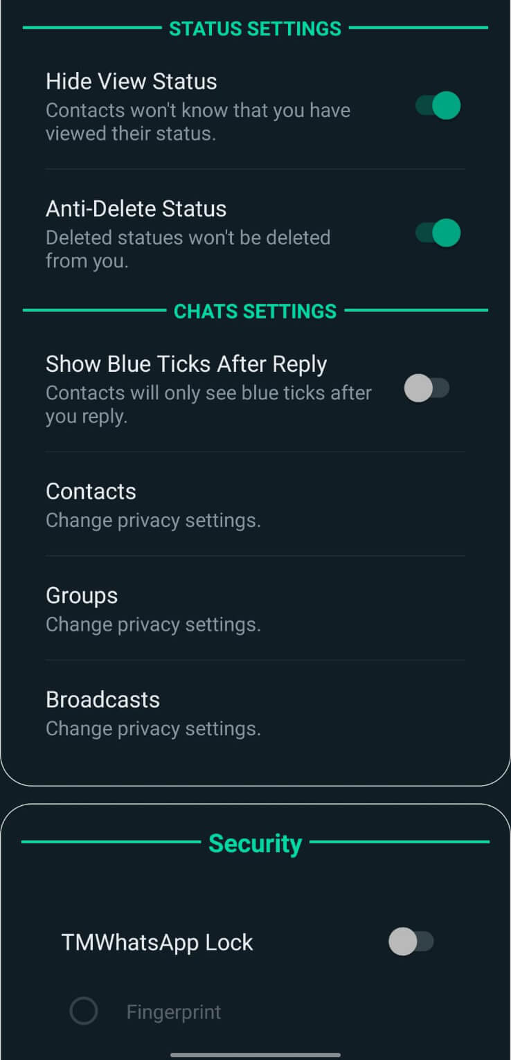 TM WhatsApp screenshot