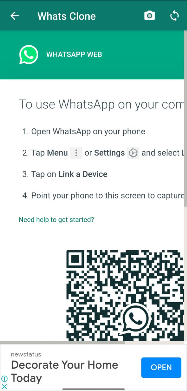 WA Clone screenshot