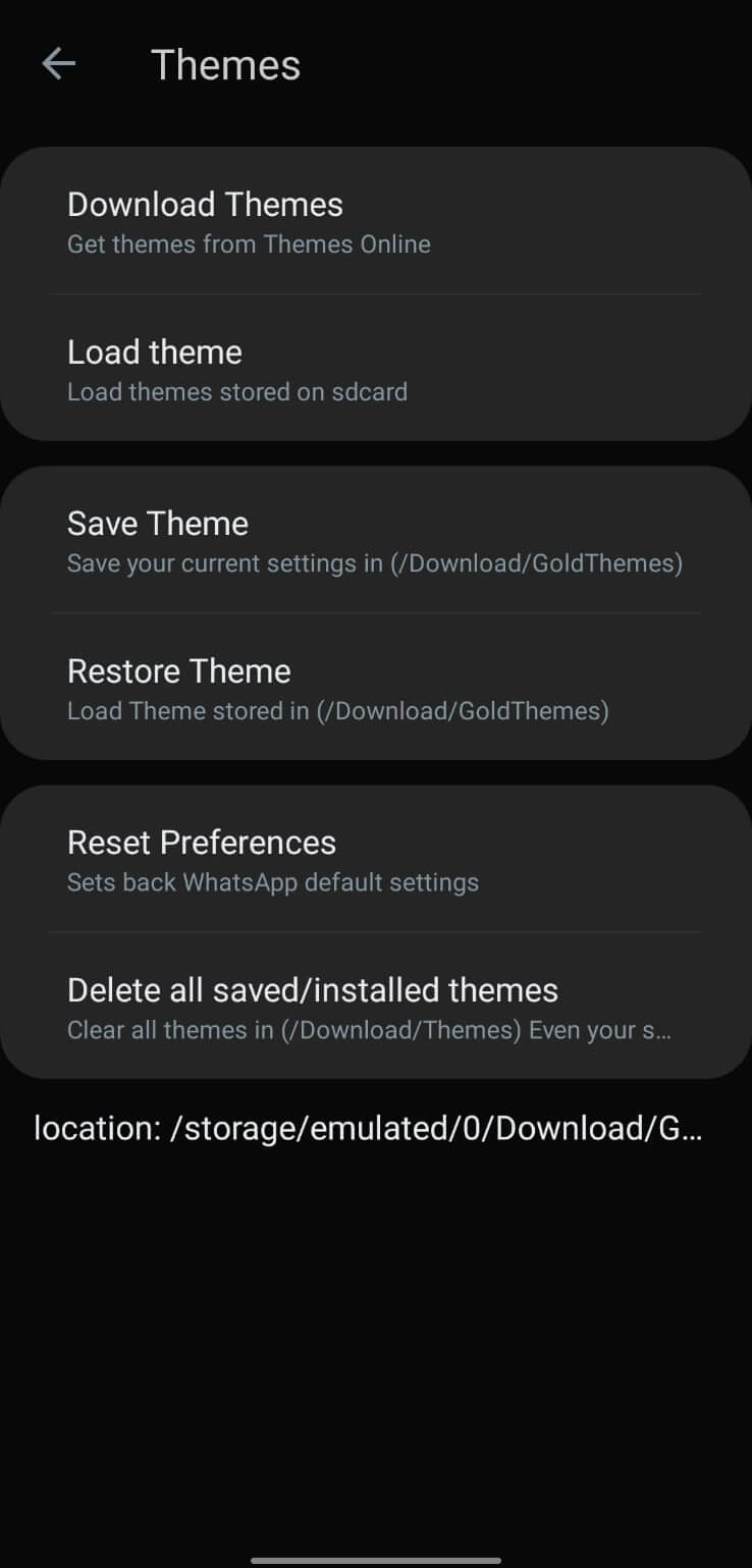 WhatsApp Gold screenshot