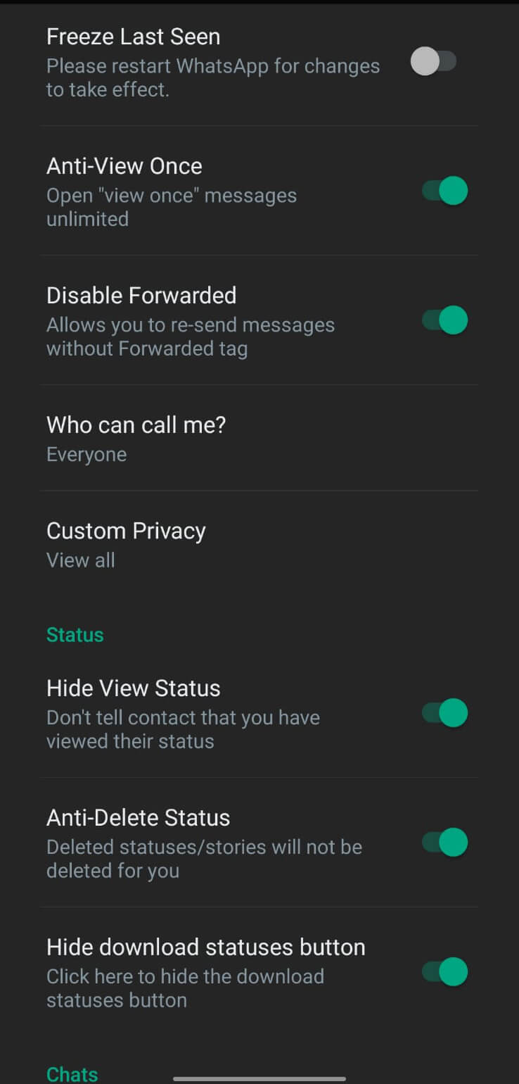 WhatsApp Gold screenshot
