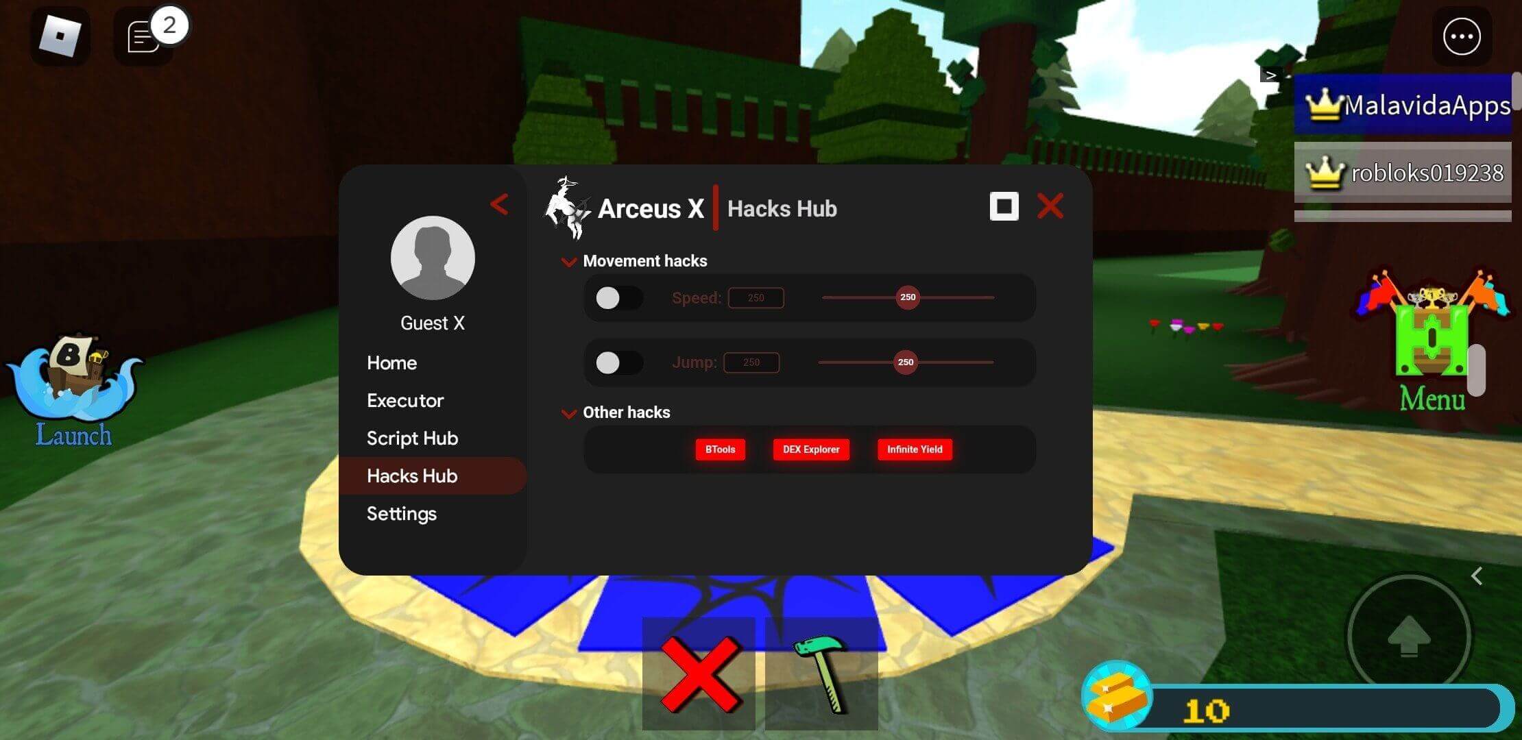 Arceus X V3 screenshot