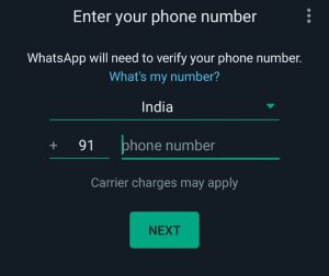 Enter your number