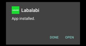 Labalabi apk installed