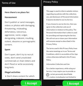 Accept Terms of Use