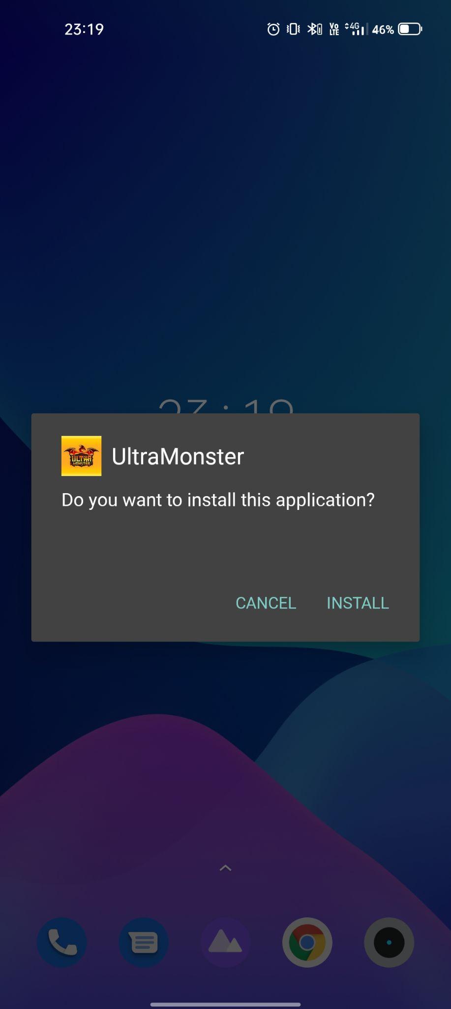 click on install