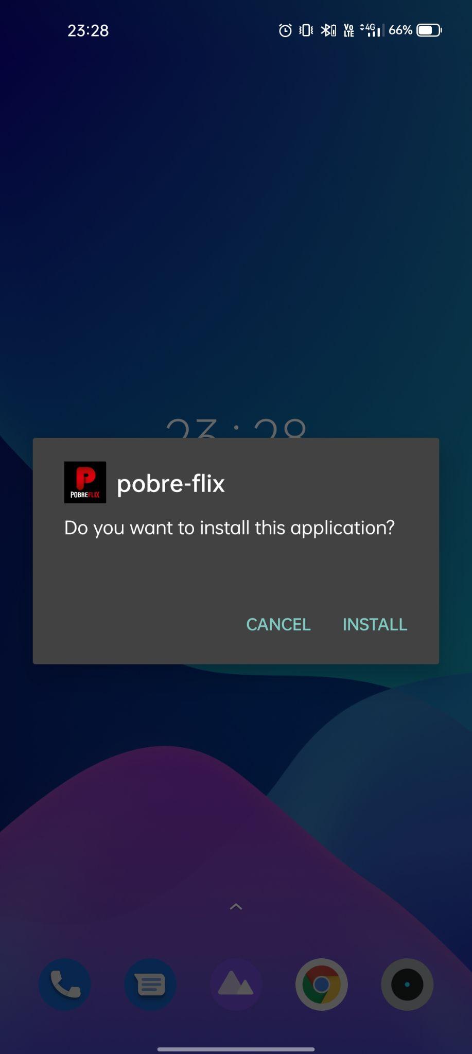 click on install
