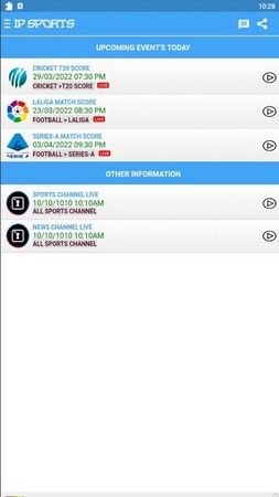 IP Sports screenshot