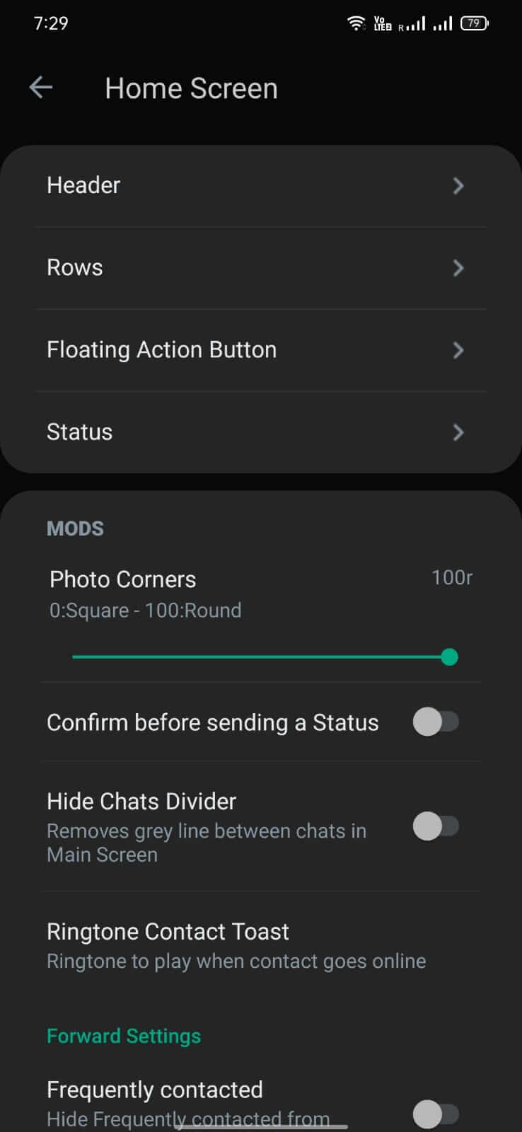 AG WhatsApp screenshot