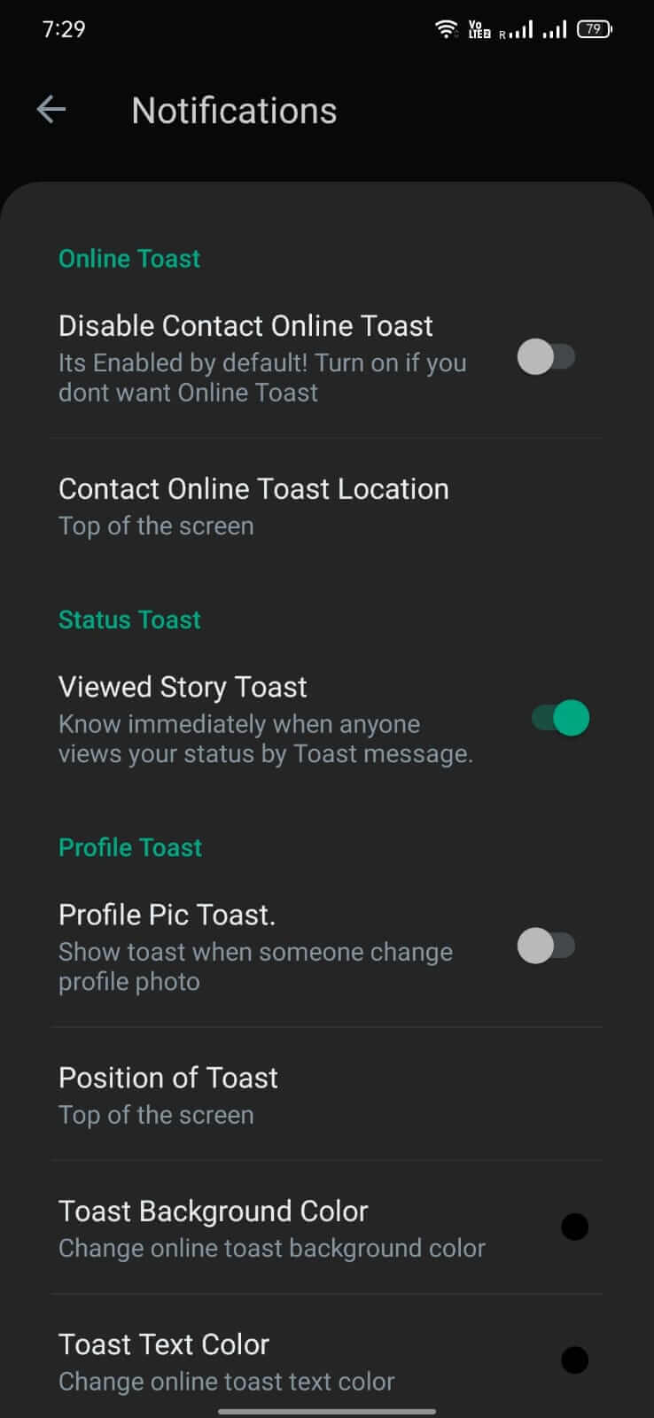AG WhatsApp screenshot