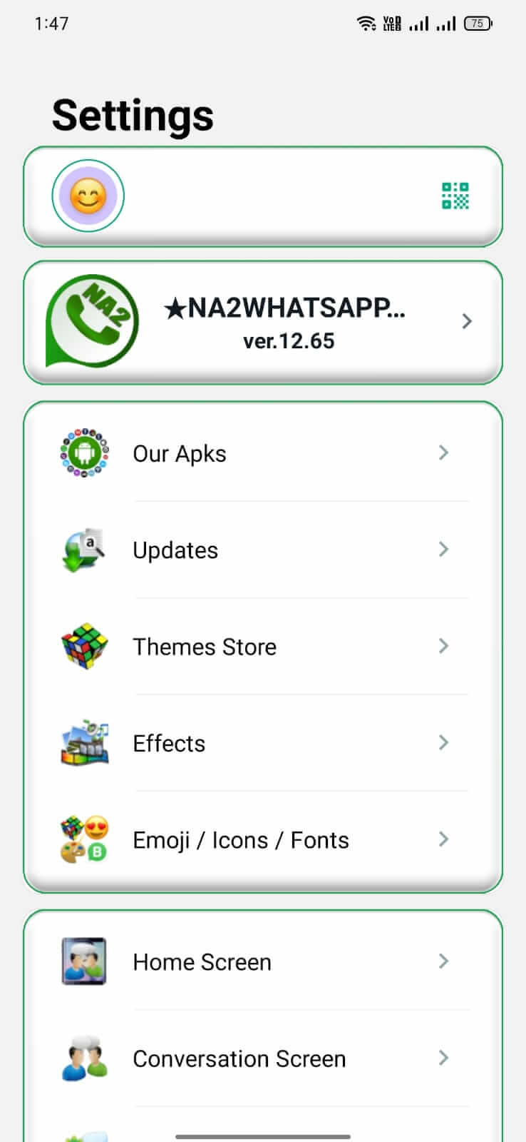 NA2 WhatsApp screenshot