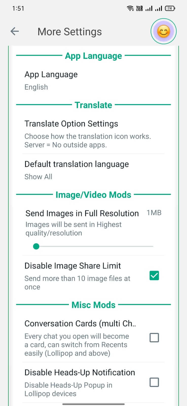 NA2 WhatsApp screenshot